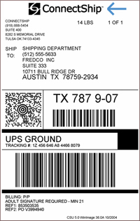 Shipping Label Barcode Template Stock Vector - Illustration of